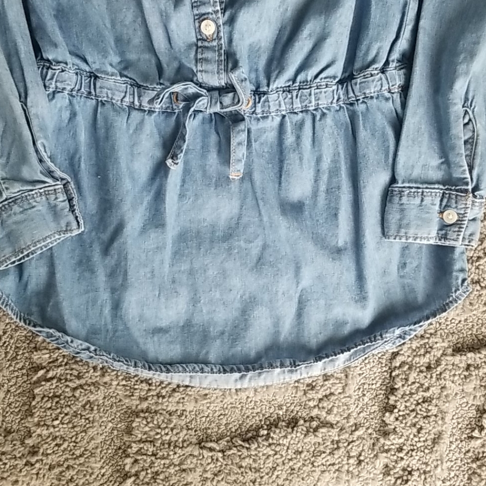 Oshkosh Chambray Jean Shirt with Waistline - Picture 4 of 5